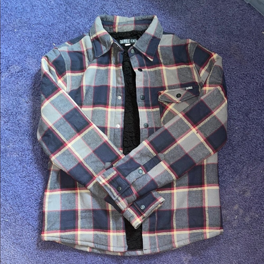Casual Long-Sleeve Plaid Shacket
